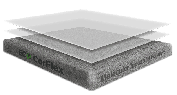 Sealing floor coating layered illustration